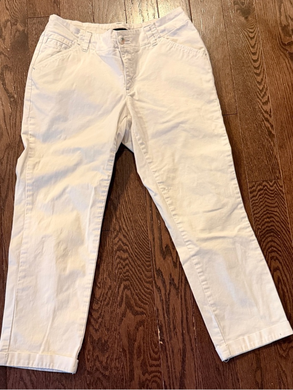 Lee White Straight Leg Pants